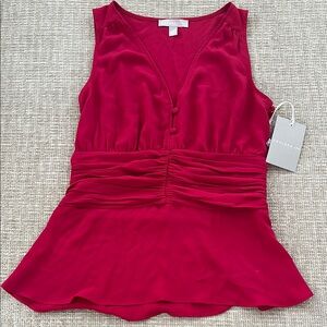 Elegant Red Sleeveless Top by Chelsea 28